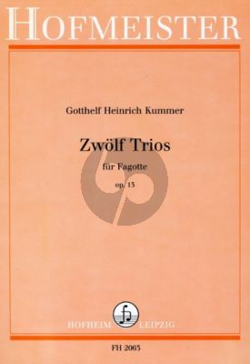 Kummer 12 Trios Op.13 3 Fagotte