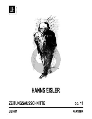 Eisler Zeitungsausschnitte Op.11 Hohe Stimme und Klavier