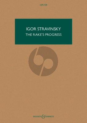 Strawinsky The Rake's Progress Soloists-Choir and Orchestra (Study Score)
