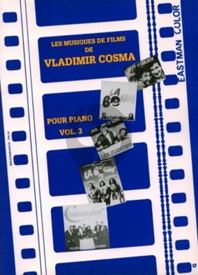 Cosma Les Musiques de Film Vol.3 for Piano