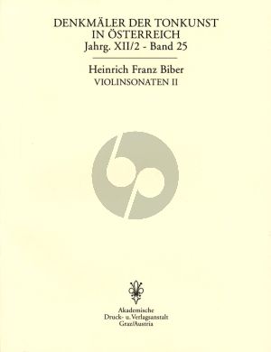 Biber Sonaten Vol.2 Rosenkranzsonaten Violine und Klavier (Neuausgabe E. Luntz)