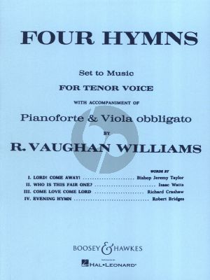4 Hymns Tenor Voice and Piano with Viola Obbligato