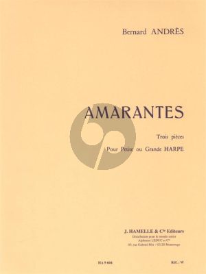Andres Amarantes pour Harpe (3 Pieces) (interm.level)