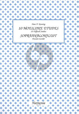 Keuning 10 Moeilijke Etudes Sopraanblokfluit (10 Difficult Studies for Descant Recorder)