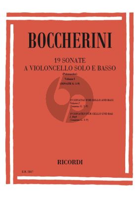 Boccherini 19 Sonatas Vol.1 (G. 1 - 9) (Vito Paternoster)