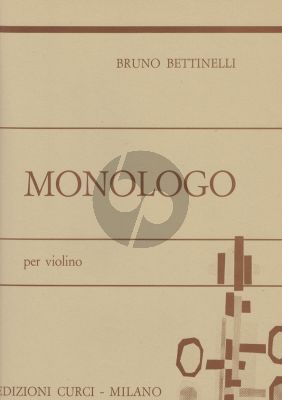 Bettinelli Monologo Violin solo