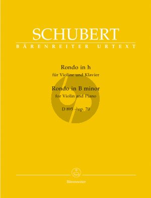 Schubert Rondo h-moll Op.70 (D 895) Violine und Klavier (Helmut Wirth) (Barenreiter-Urtext)