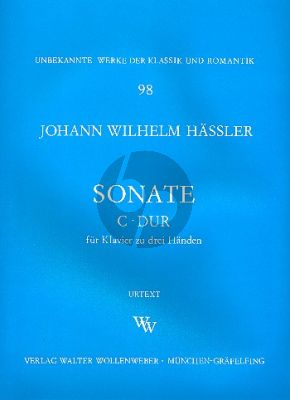 Hassler Sonate C-Dur Klavier zu 3Hd. (1786)