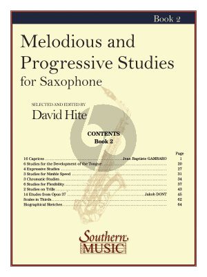 Hite Melodious & Progressive Studies Vol.2 Saxophone