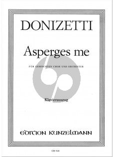 Asperges Me (SATB-Orchestra) (Vocalscore)