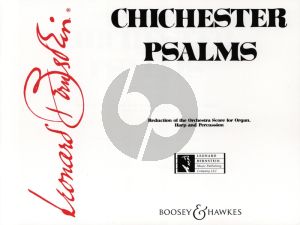 Bernstein Chichester Psalms Choir-Organ-Harp-Percussion Reduction for Organ with Parts for Harp and Percussion