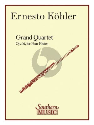 Kohler Grand Quartet D-major Op. 92 4 Flutes (Score/Parts)