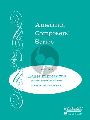 Ostransky Ballet Impressions for Tenor Saxophone and Piano (grade 5)