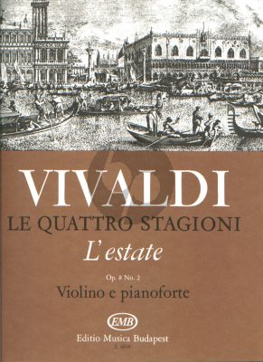 Vivaldi Concerto Op.8 No.2 RV 315 L'Estate 4 Seasons for Violin and Piano (Sulyok-Tatrai) (EMB)