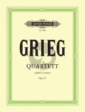 Grieg Quartett g-moll Op.27 2 Vi.-Va.-Vc. (Stimmen)