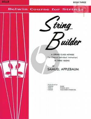 Applebaum String Builder Vol. 3 for Cello (A String Class Method for Individual or Group Instruction)