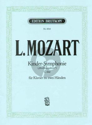 Mozart Kinder-Symphonie C-dur Piano (Berchtolsgadener)