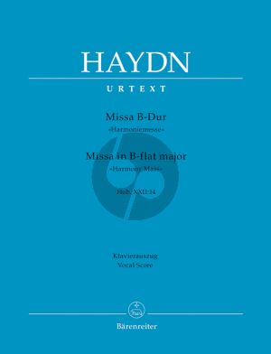 Haydn Messe B-dur (Harmonie-Messe) Hob.XXII:14 Soli-Choir-Orchestra (Vocal Score) (edited by Friedrich Lippmann)