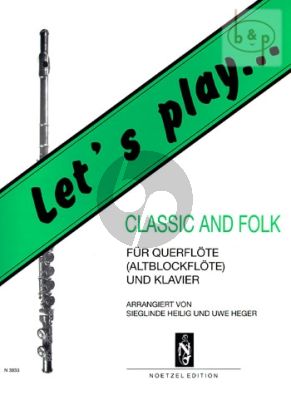 Let's Play Classic & Folk (Flute[Treble Rec.- Piano)
