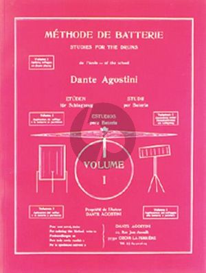 Agostini Methode de Batterie Vol.1 (Drum Methode Vol.1)