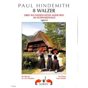 Hindemith 8 Walzer op.6 Klavier 4 Hd