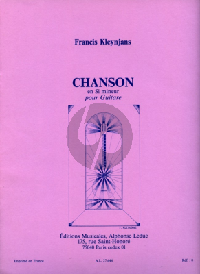 Kleynjans Chanson en Si Mineur pour Guitare