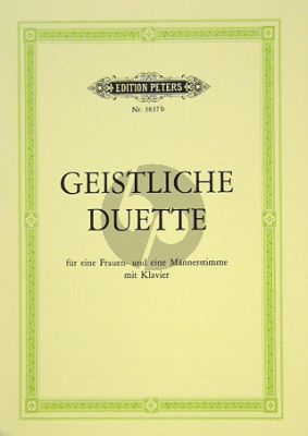 Geistliche Duette Frauen-Mannerstimme mit Klavier