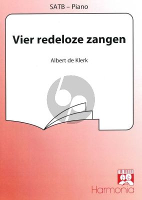 Klerk A.de 4 Redeloze Zangen gem.koor-piano