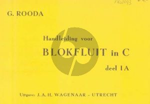 Rooda Handleiding voor Blokfluit 1A