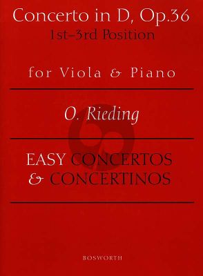 Rieding Concertino D-major Op.36 Viola and Piano (1 - 3 Pos.)