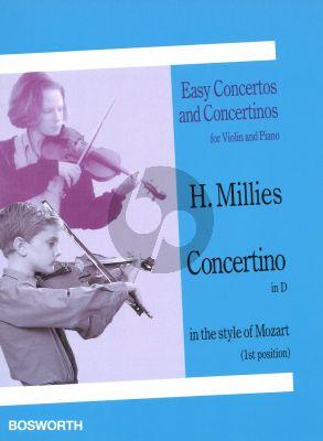 Millies Concertino D-major in the style of Mozart Violin - Piano (1st Position)