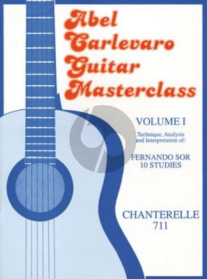 Carlevaro Masterclass Vol.1 Sor 10 Studies for Guitar