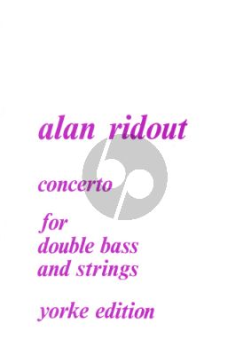 Ridout Concerto (1974) Double Bass-Strings (piano red.)