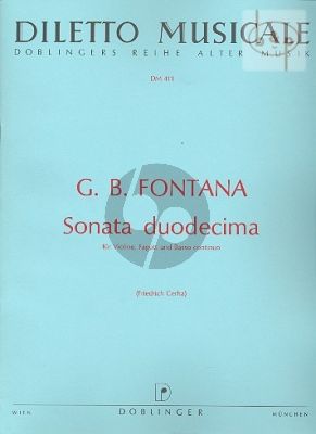 Sonata Duodecima F-dur (Violin-Bassoon-Bc)