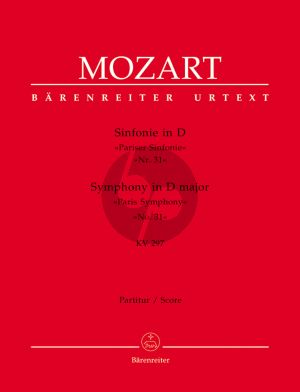 Mozart Symphonie No.31 (Paris Symphony) D Major KV 297 (300a) Fullscore (Edited by Hermann Beck) (Barenreiter-Urtext)