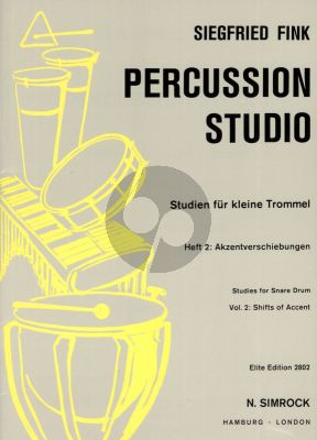 Fink Studies for Snare Drum Vol. 2 Shifts of Accent (Percussion Studio)