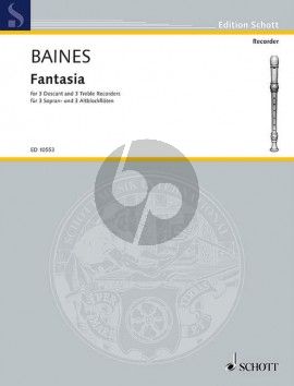 Baines Fantasia 6 Recorders (SSSAAA) (Score/Parts)