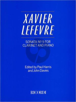 Lefevre Sonata No.9 Clarinet-Piano (Davies-Harris)