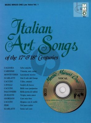 Italian Art Songs of the 17 - 18th Centuries Vol.1 (Low Voice) (Bk-Cd)