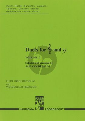 van Beekum Duets vol.2 treble and bassclef instruments