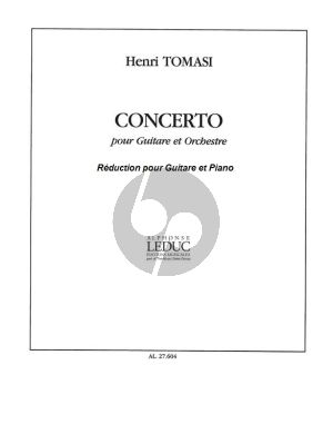 Tomasi Concerto Guitare et Orchestre Edition Guitare et Piano