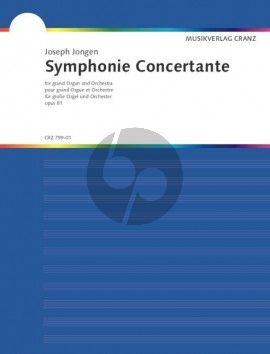 Jongen Symphonie Concertante Op.81 Orgel und Orchester (Orgelstimme)