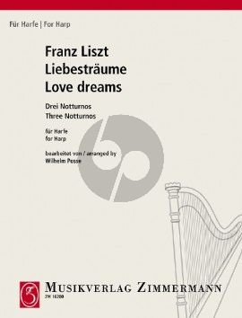 Liszt Liebestraume Harfe (3 Notturnos) (transcr. Wilhelm Posse)