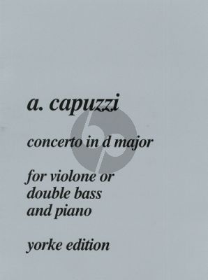 Capuzzi Concerto D-major Double Bass-Piano