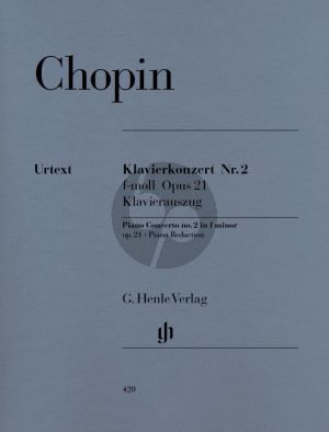 Chopin Konzert No.2 f-moll Op.21 Piano and Orchestra - Edition for 2 Piano's (edited by Ewald Zimmermann) (Henle-Urtext)