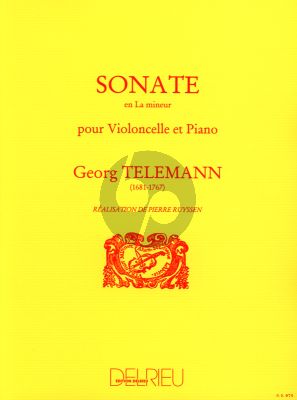 Telemann Sonate La mineur Violoncelle et Piano (Realisition de Pierre Ruyssen)