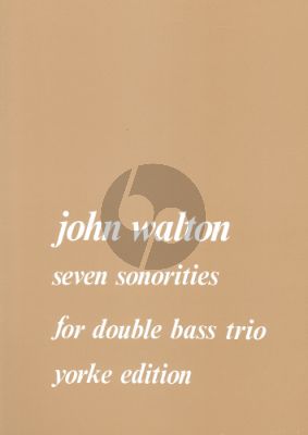 Walton 7 Sonorities for Double Bass Trio (Score/Parts)