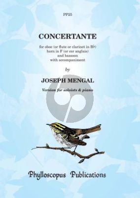 Mengal Concertante Oboe-Horn-Bassoon and Piano (Score/Parts) (edited by C. M. M. Nex and F. H. Nex)