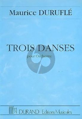 Durufle 3 Danses Op. 6 pour Orchestre (Partition de Poche)