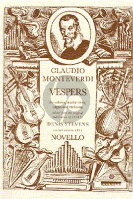 Monteverdi Vespers Soli-Choir-Organ-Orchestra Vocal Score